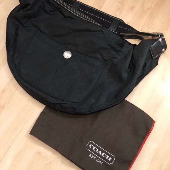 Coach black nylon hobo bag - Picture 6 of 8